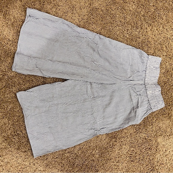 Aritzia Sunday Best Sullivan Pant in White/Royal Navy - Size XXS - Picture 3 of 11
